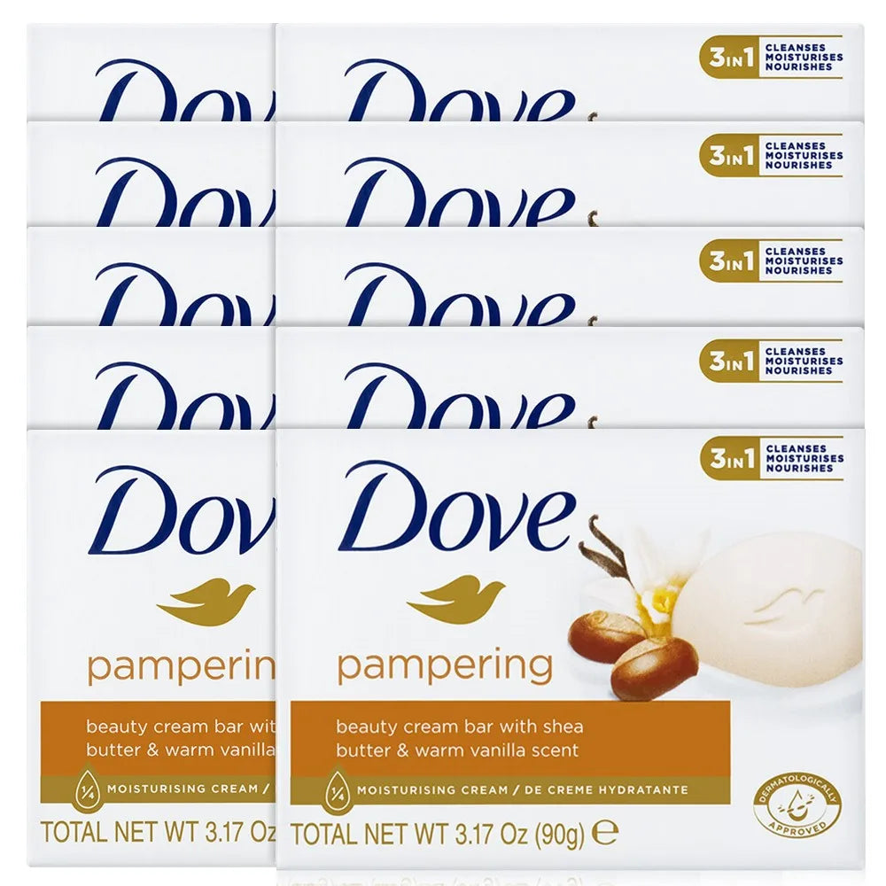 Dove White Beauty Bar Large Capacity Soap Sevus Soap 10Pcs