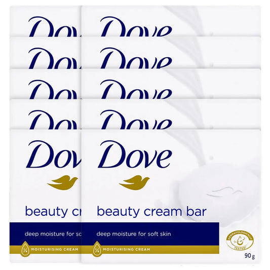 Dove White Beauty Bar Large Capacity Soap Sevus Soap 10Pcs